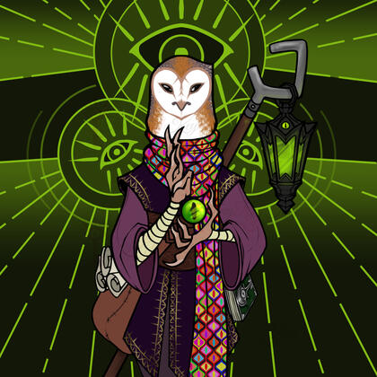 Viryx the Owlfolk; Psychic Warlock