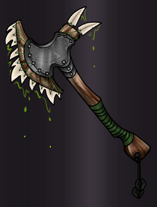 Caustic Drakebite Battleaxe Caustic Drakebite Battleaxe