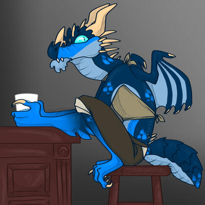 Ori the Dragonborn: Perched Ori the Dragonborn: Perched