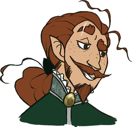 Marlowe, a young red-headed half-elf with a moustache, goatee, and a scar over one eye. Marlowe, a young red-headed half-elf with a moustache, goatee, and a scar over one eye.