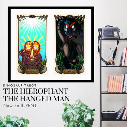 Canva Advertisement: Dinosaur Tarot